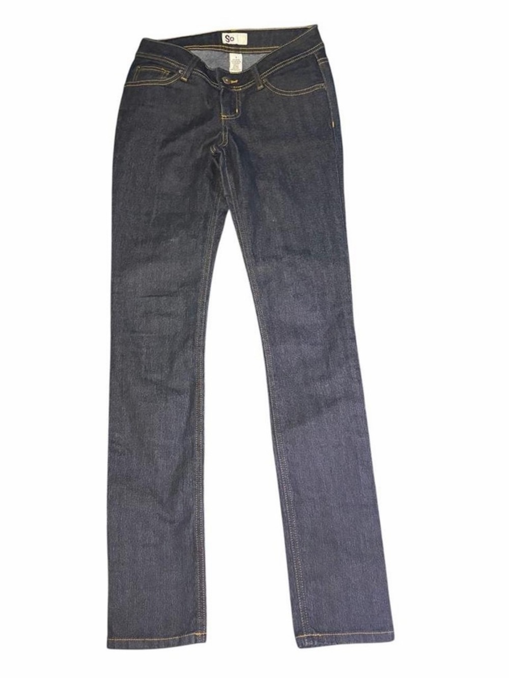 VINTAGE Y2K SO Dark Wash Slim Straight Jeans - Size